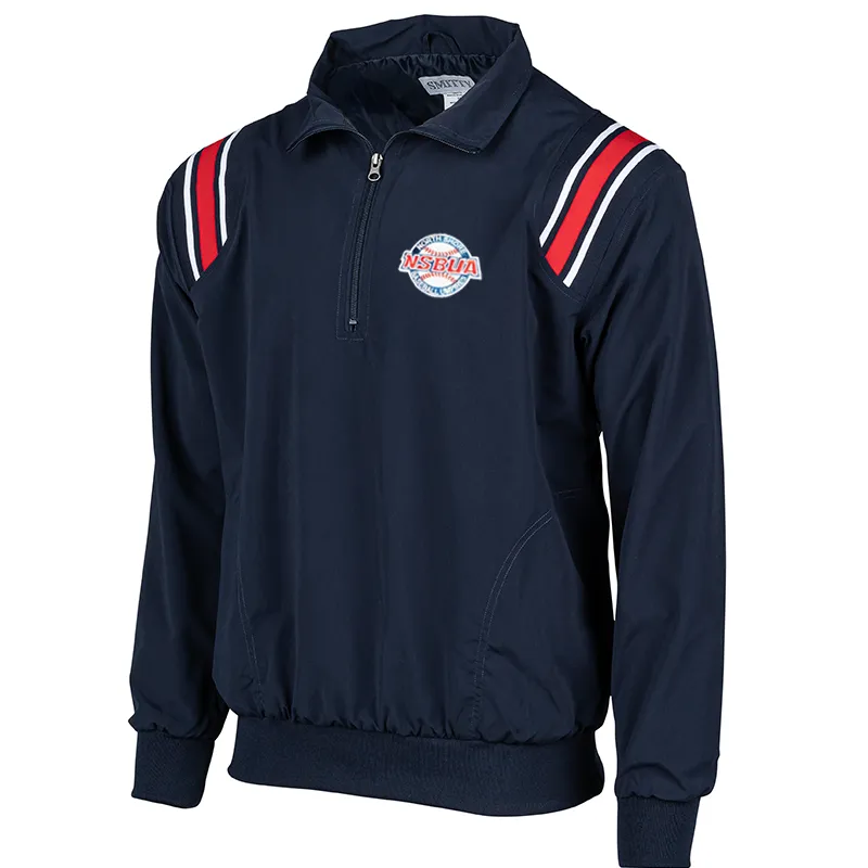NSBUA Logo Pullover Umpire Jacket Aramid Fiber Blend Low Profile Insulation