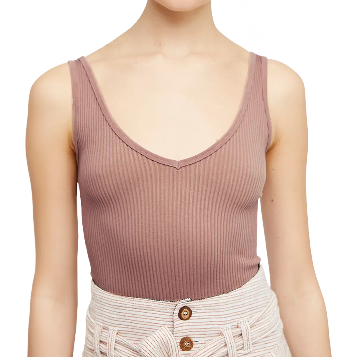 AthleisureCompatible Fashion Blouse Women's Solid Rib Brami