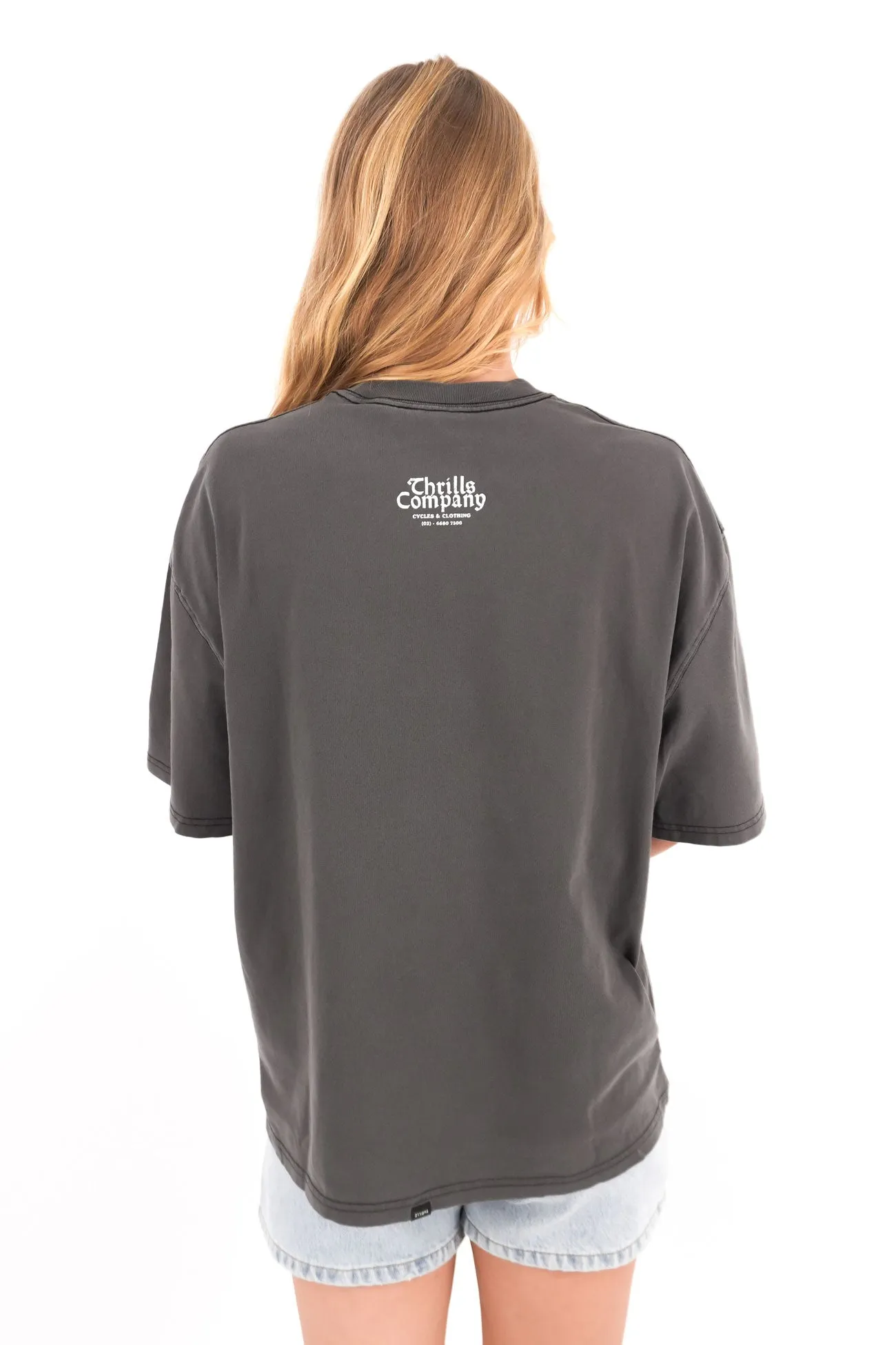 Flight Risk Oversized Tee Merch Black HeatResistantMaterial Functional Side Gussets