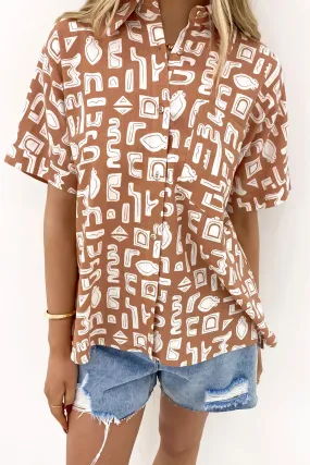 Etched Geo Shirt Print Unisex Option