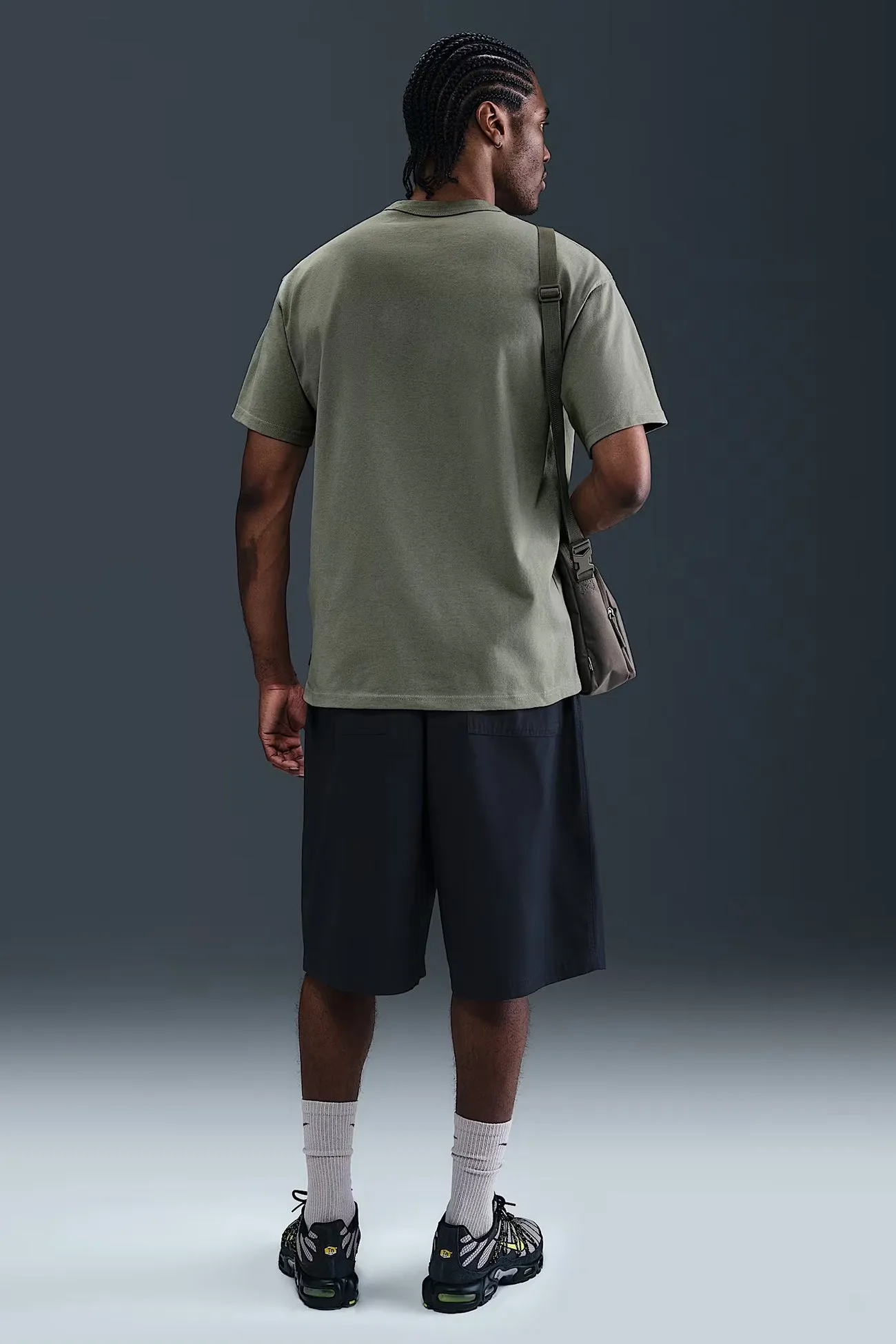 Cozy Wardrobe Low Impact Dye Nike Sportswear Premium Essentials Tee Light Army