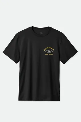 Ford Built Tough Short Sleeve Standard Tee Burnt Rubber Geometric Print