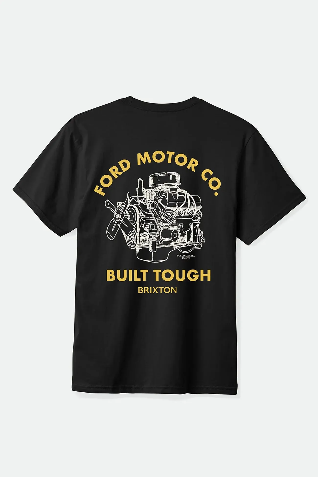 Smart Casual Classic Chic Ford Built Tough Short Sleeve Standard Tee Burnt Rubber