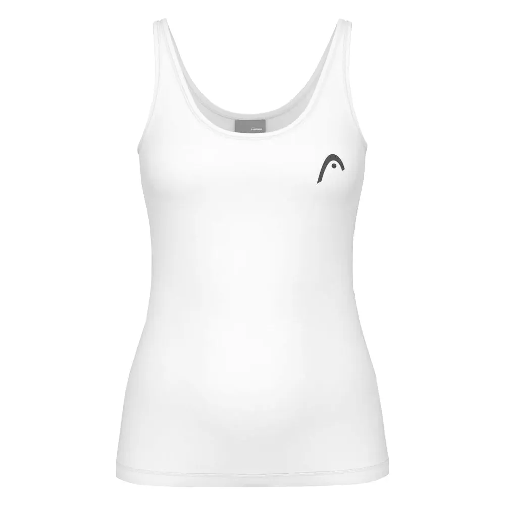 Form-fitting Head Women's Spirit II Tank - White Shock-absorbing Pockets