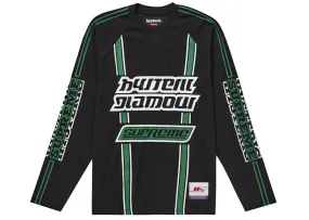 Supreme Hysteric Glamour Mesh L/S Top Black Shiny appearance Matte Look