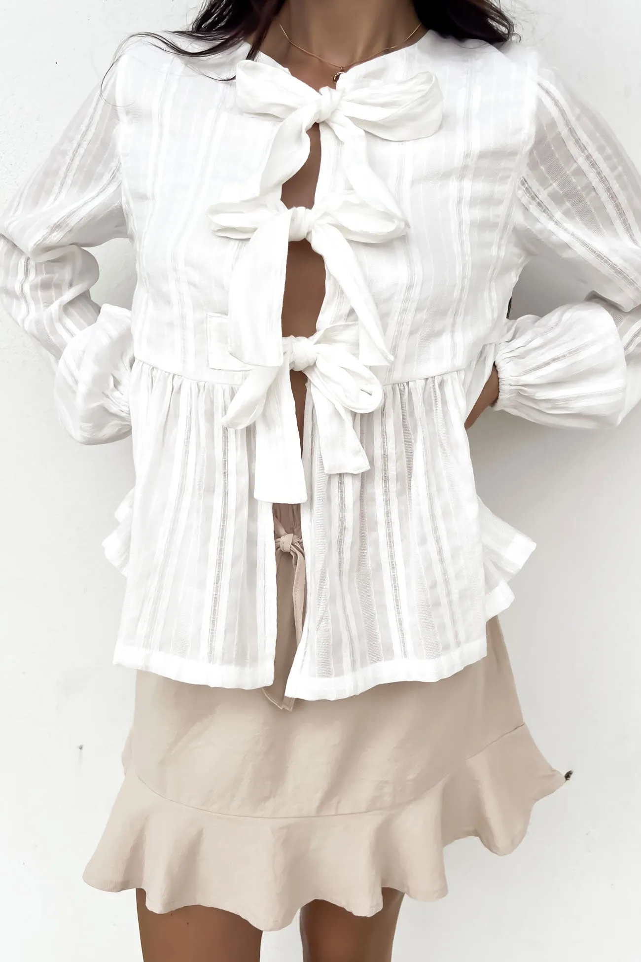 Ring Quality - conscious Nyssa Top White