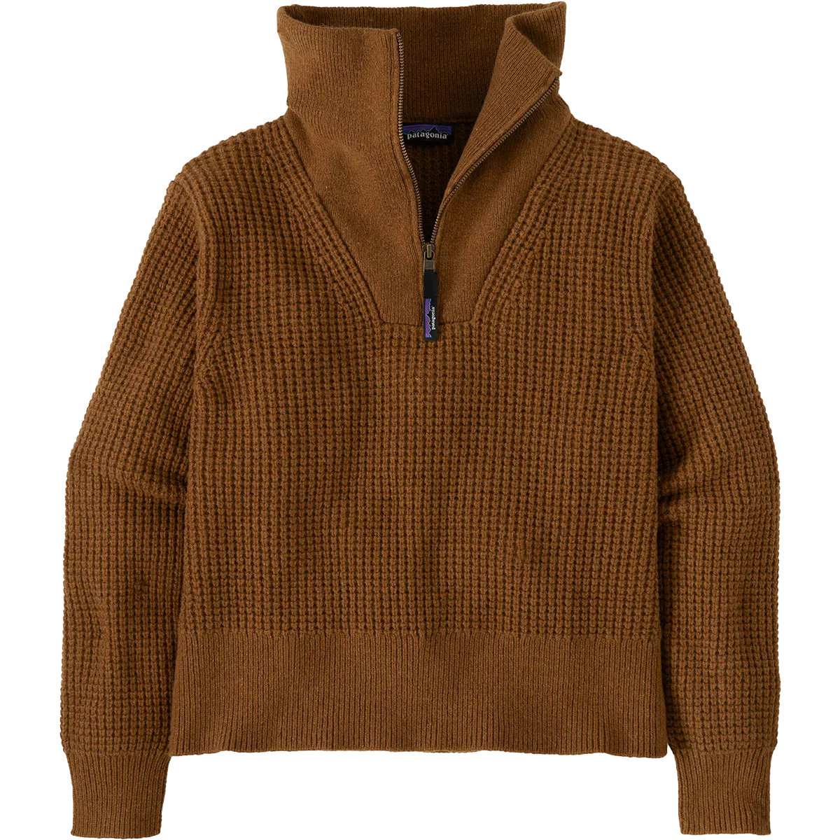 Women's Recycled Wool 1/4 Zip StretchTechnology SeamlessKnitConstruction