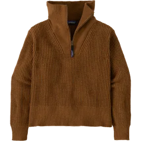 Women's Recycled Wool 1/4 Zip ComfortStretch VentilatedBack