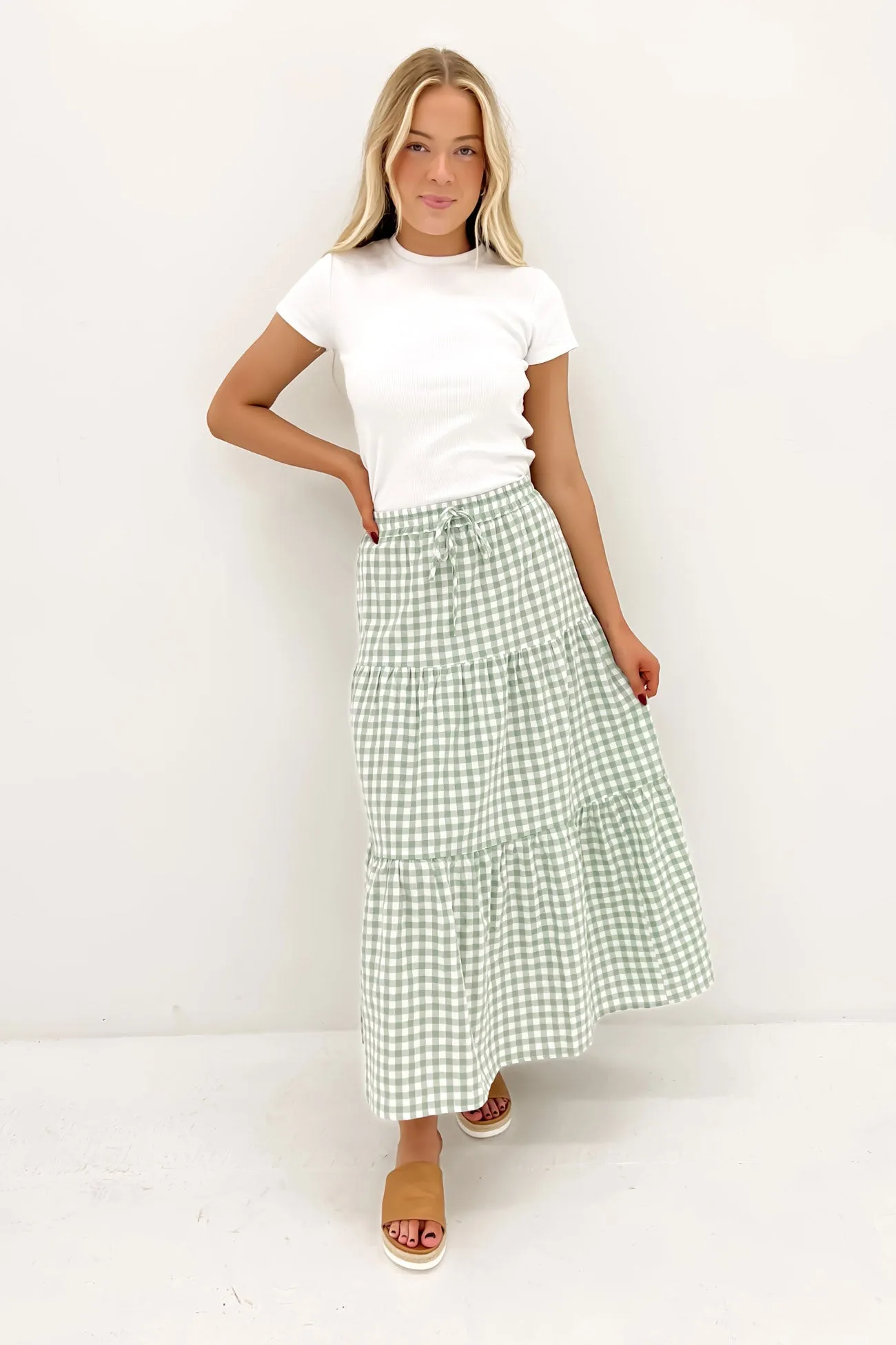 Must Have Feature Frankie Maxi Skirt Sage