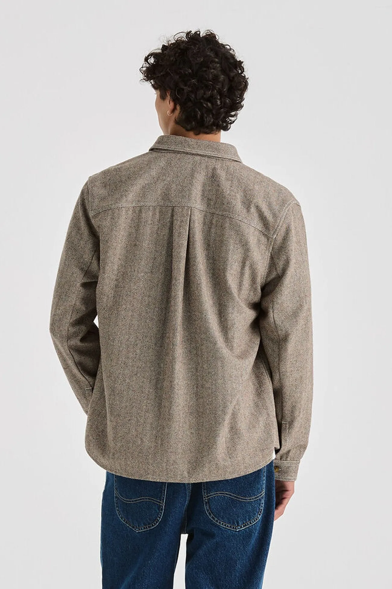 Lee Worker Long Sleeve Shirt Herringbone Trend-Driven Youthful Appeal