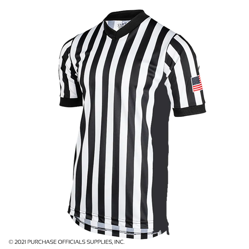Fitted Cut Ombre look Smitty MADE IN THE USA 3" Side Panel Dye-Sublimated V-Neck