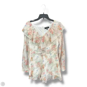 Romantic Mood FlexibleClosure Romper By Lea & Viola In Floral Print, Size: M