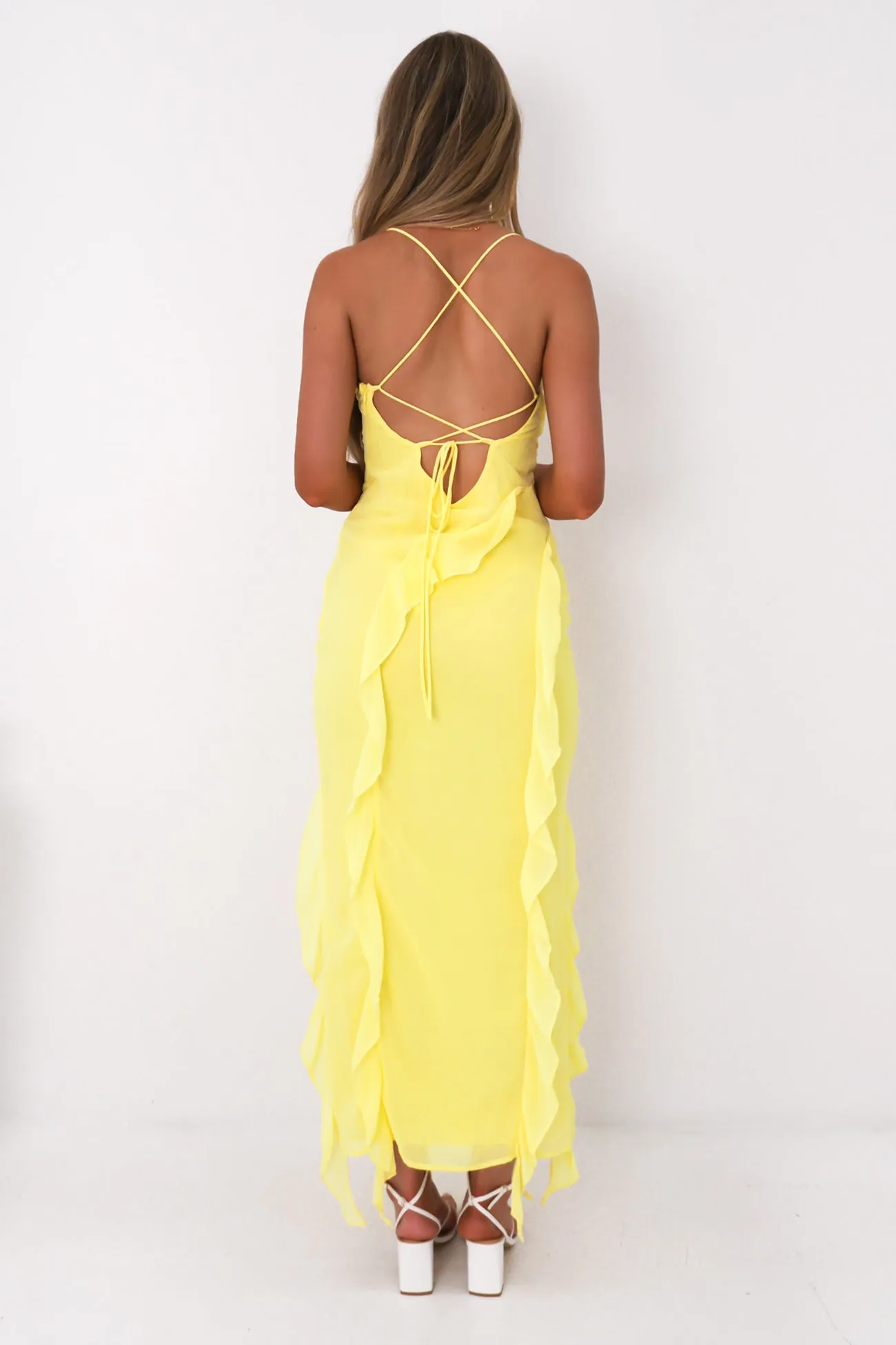 Light Fabrication Urban Edge Loz Maxi Dress Yellow