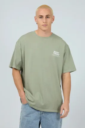 yoga clothing Luxury clothing Stacked Tee Sage