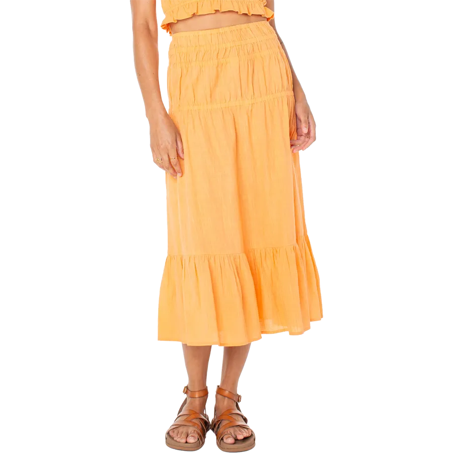 button detail Women's Malia Solid Skirt