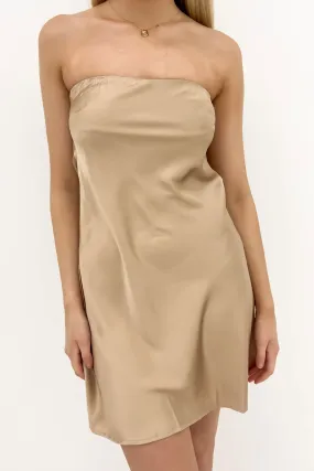 Easy Comfort Kole Mini Dress Gold
