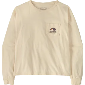 Women's Long Sleeve Applied Imagination Easy-Cut Organic Pocket T-Shirt UPFProtection HypoallergenicFibers