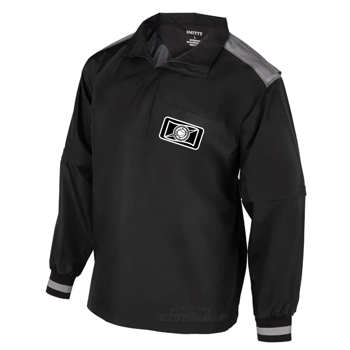 heavy duty fabric Wind Blocking Fabric Frontier League Convertible Pullover Umpire Jacket