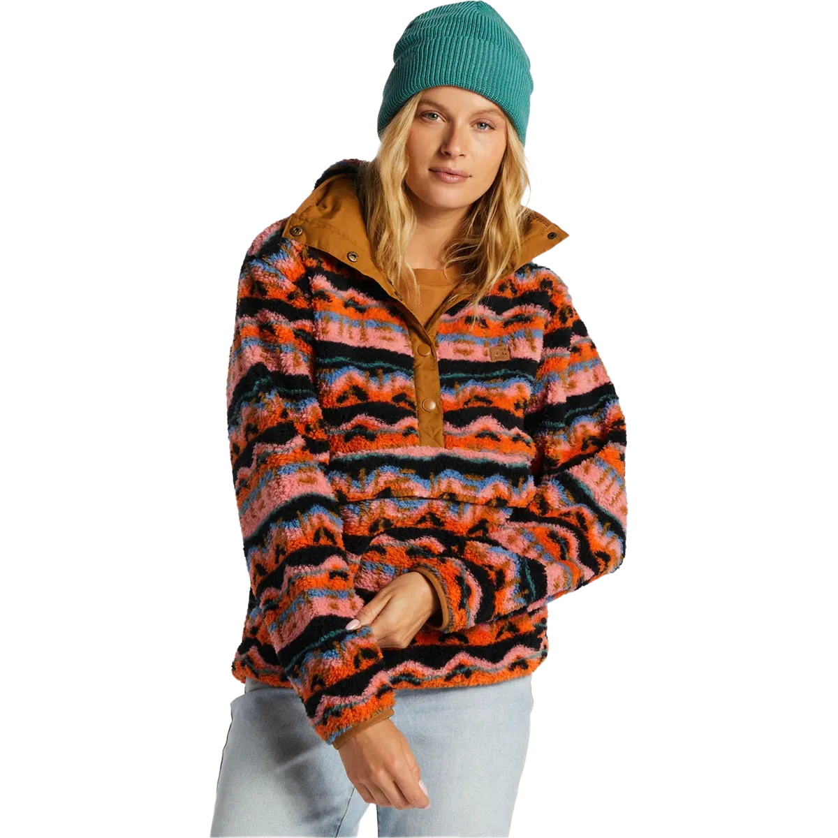 Seamless Design Adjustable Hem Women's Switchback Fleece Jacket