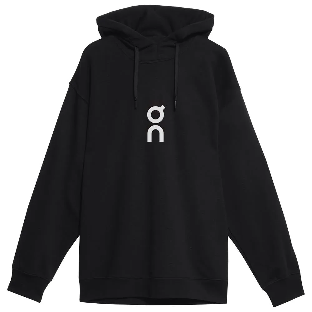 Pockets Beaded accents Full - length On Men's Club Hoodie - Black