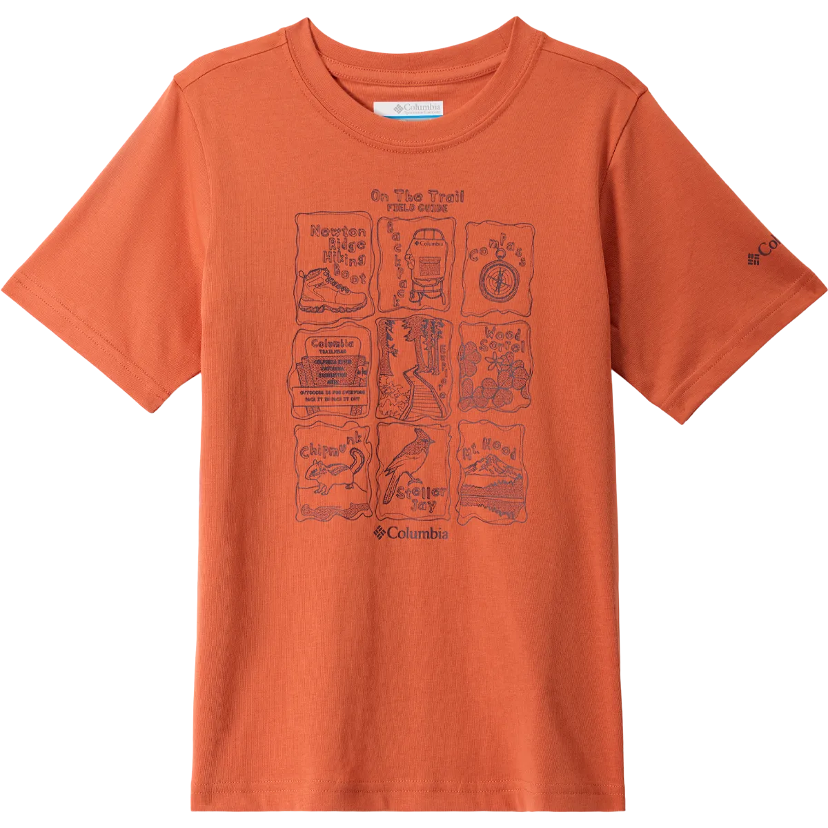 Youth Valley Creek Graphic Short Sleeve Shirt Flexible Hemline Soft Wool