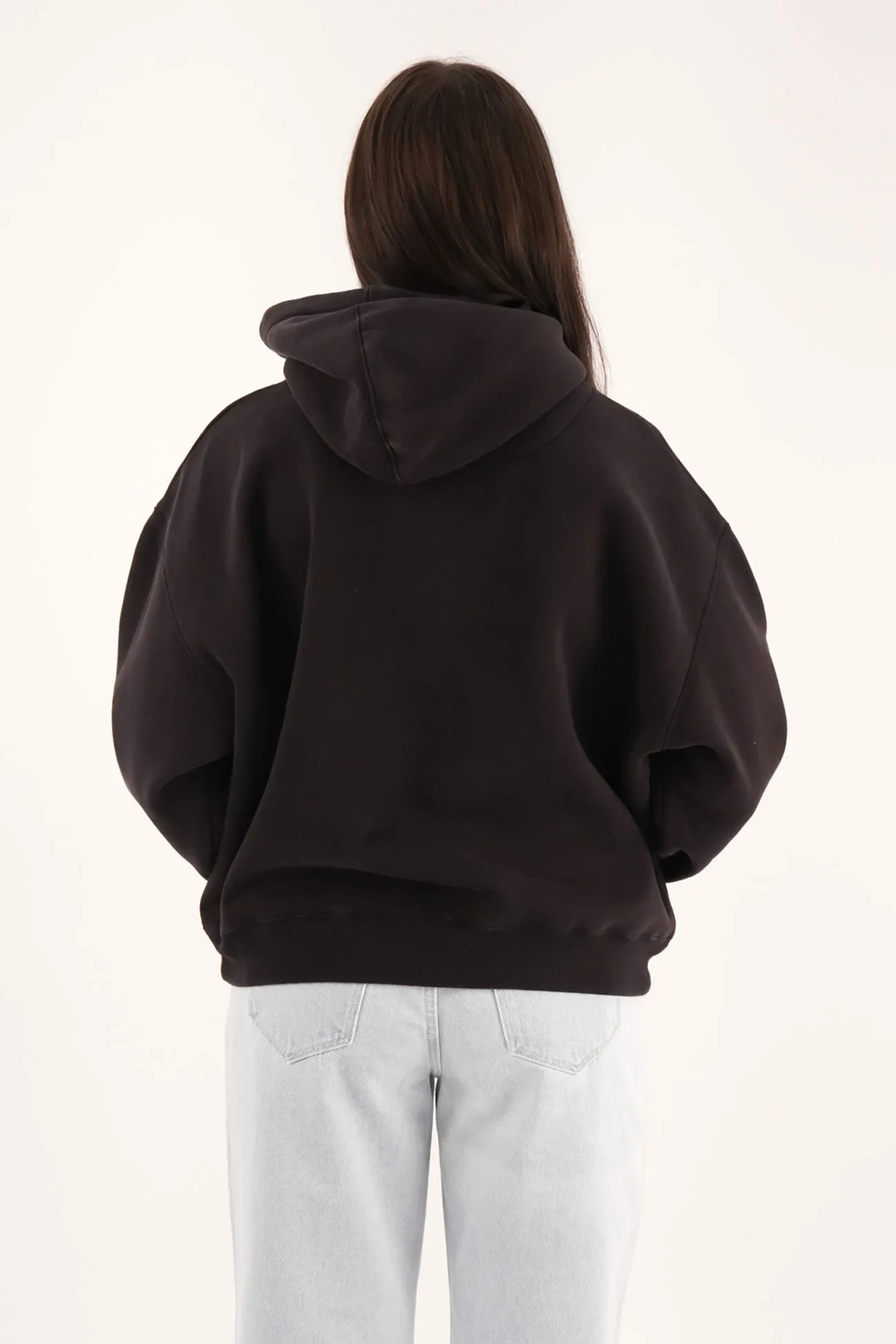 BreathableFabric Friction Reducing Lining Departed Hoodie Washed Black