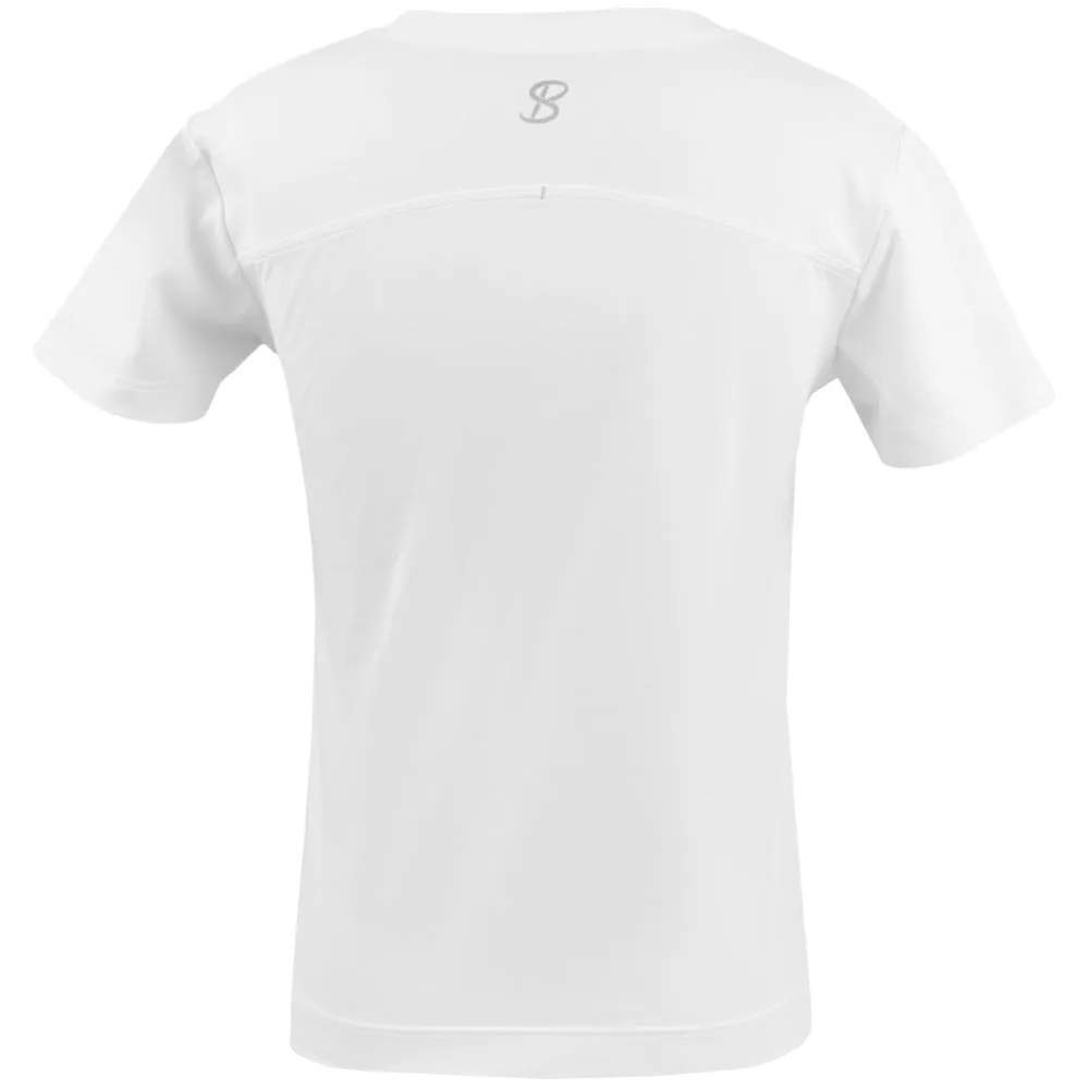 Sofibella Boy's Perfect Volley Tee - White Comfortable Touch