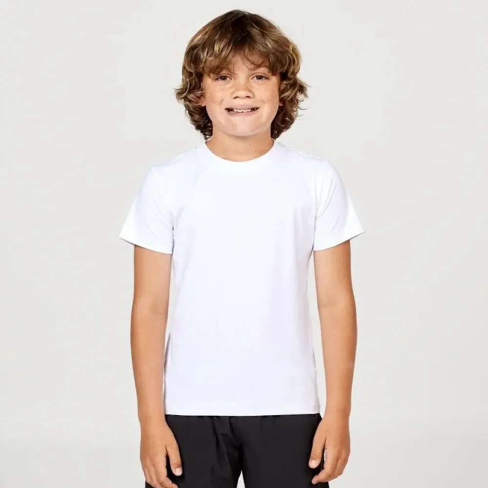 multiple pockets Sofibella Boy's Perfect Volley Tee - White