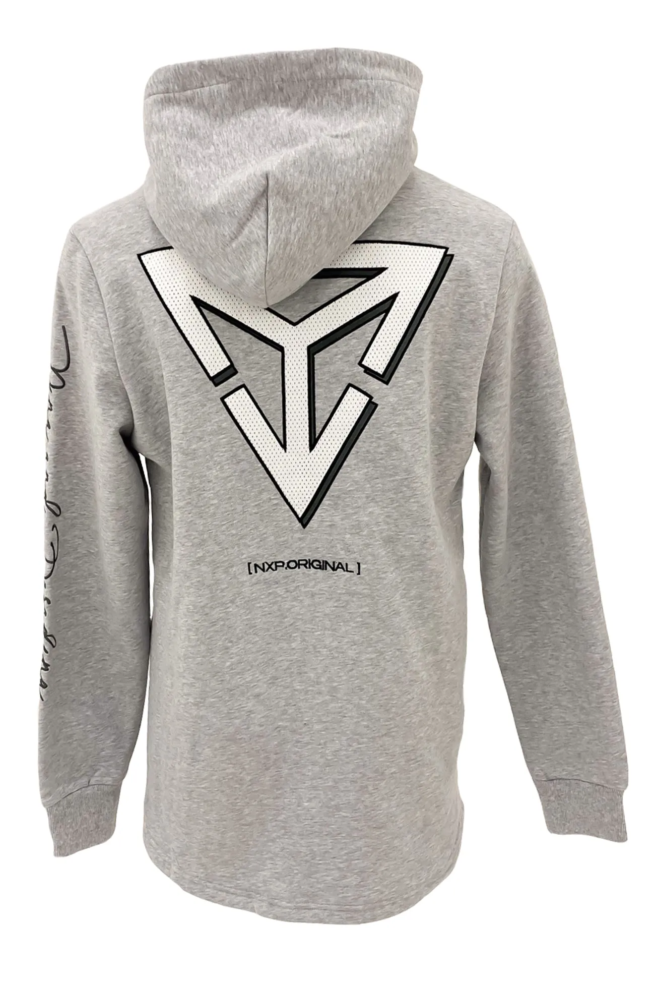 Cold Climate Matte Finish Fury Dual Curved Hoodie Grey Marle