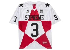 Supreme Star Football Jersey White Crochet