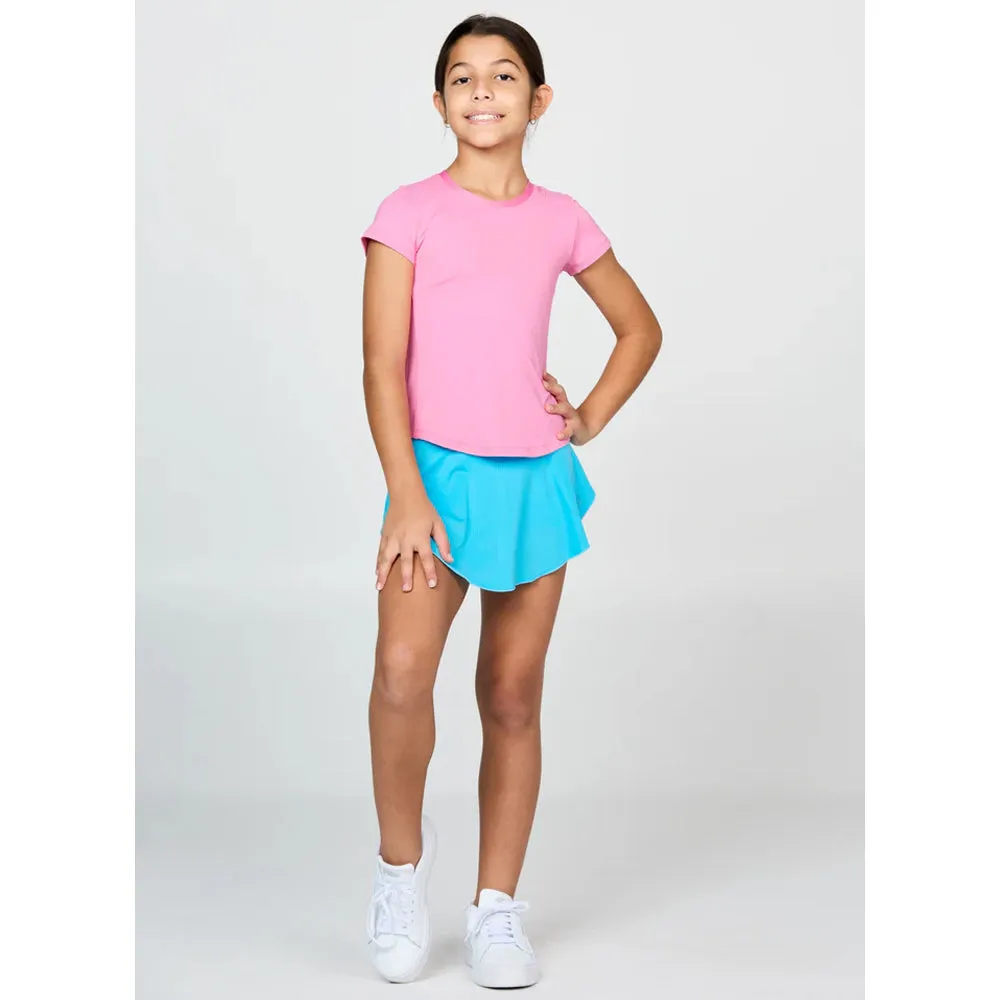 twill Sofibella Girl's UV Colors Short Sleeve - Rosa