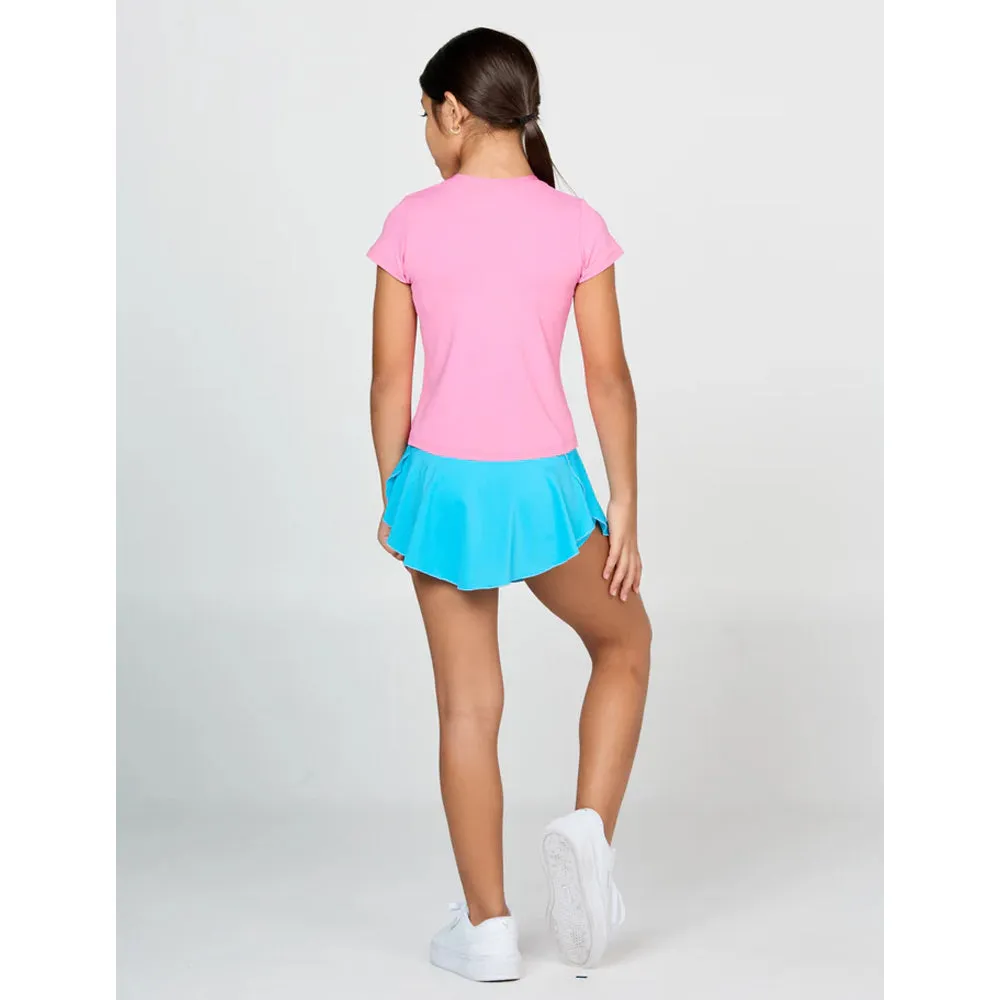 Sofibella Girl's UV Colors Short Sleeve - Rosa High Waist color fast