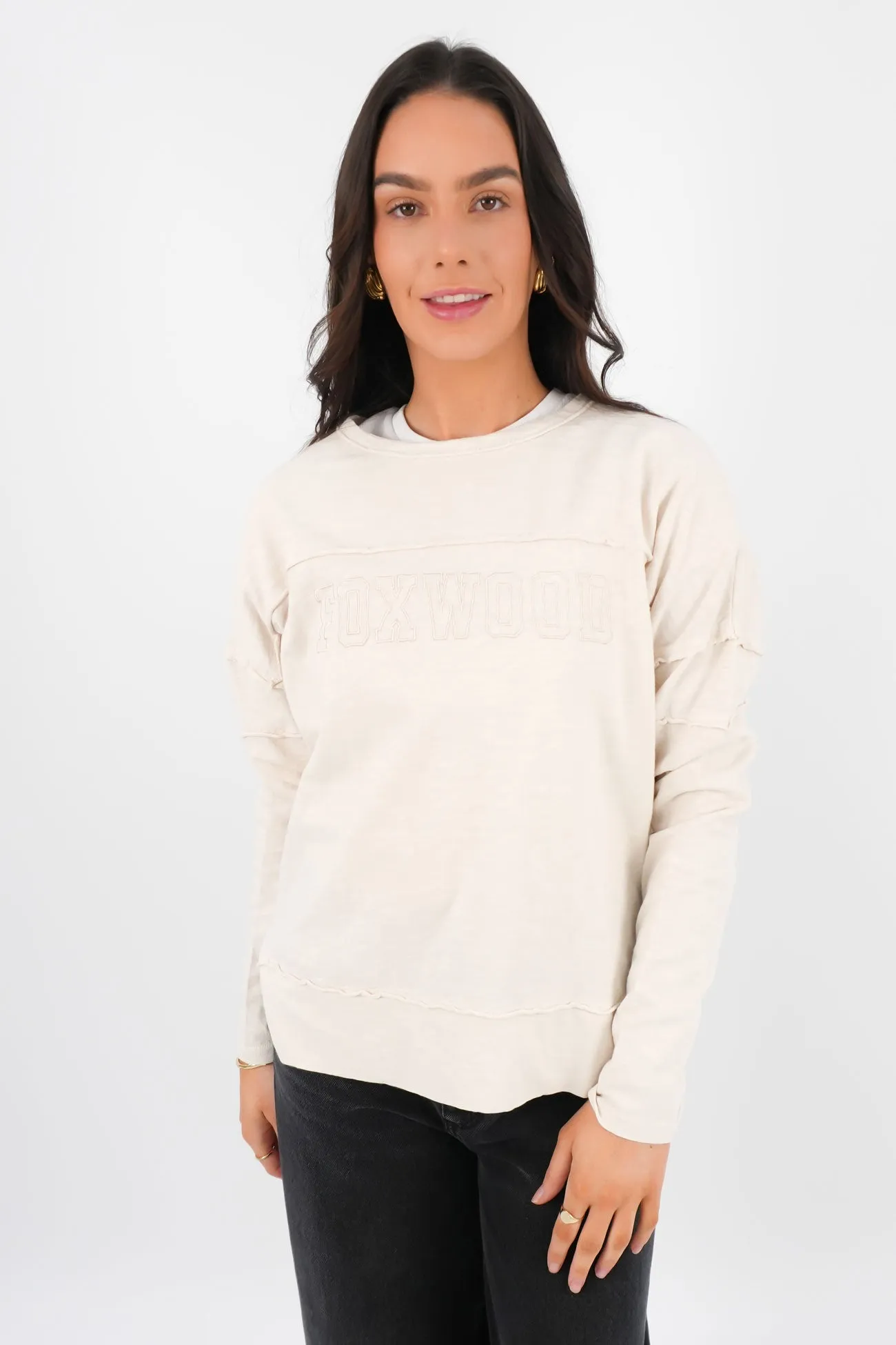 Throw On Tee Bone Light Style Soft Fabric