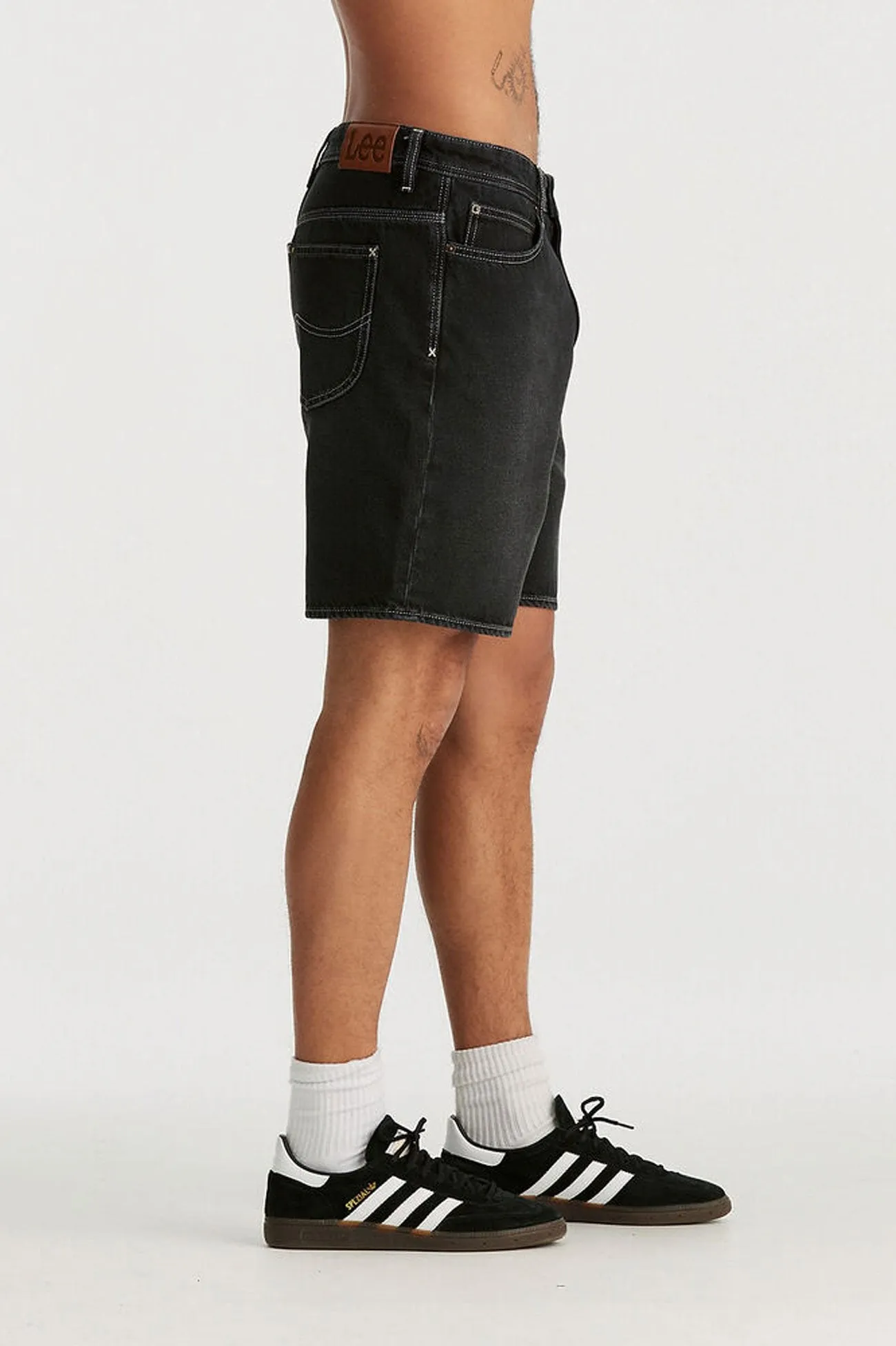 Active Shorts Anti Snag Fabric L-Four Baggy Short Tune Black