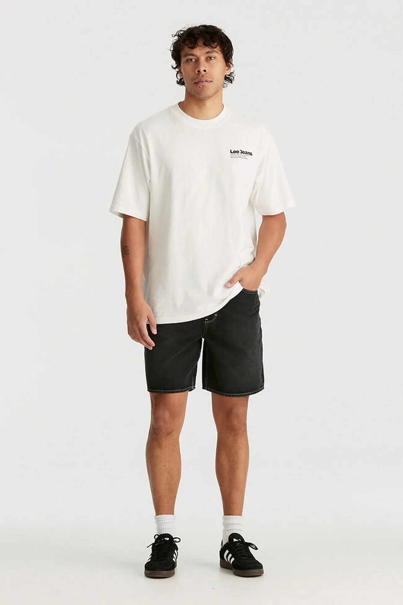 L-Four Baggy Short Tune Black Punk style