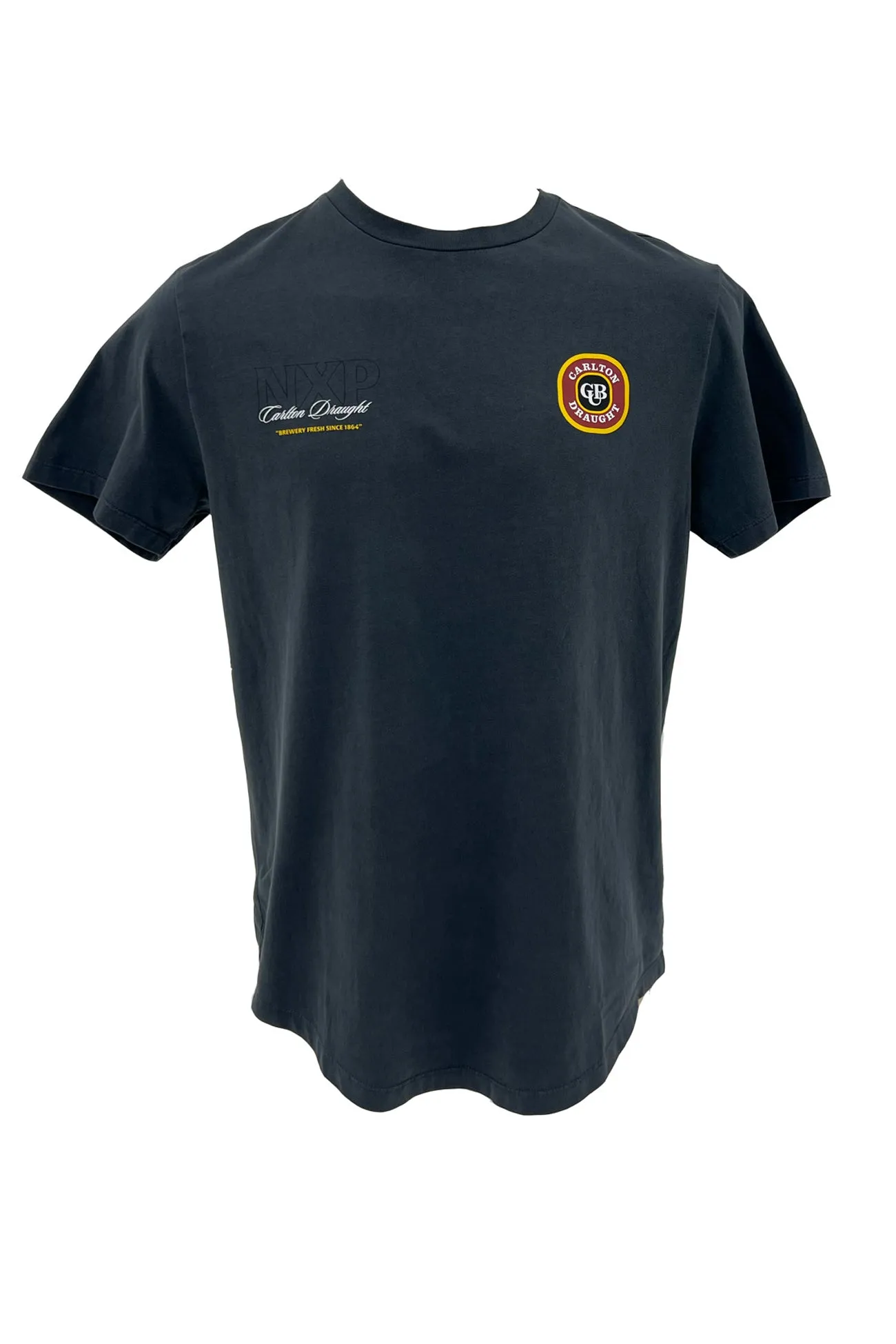 General Dual Curved Tee Pigment Asphalt Street Smart Look Fashionable Piece