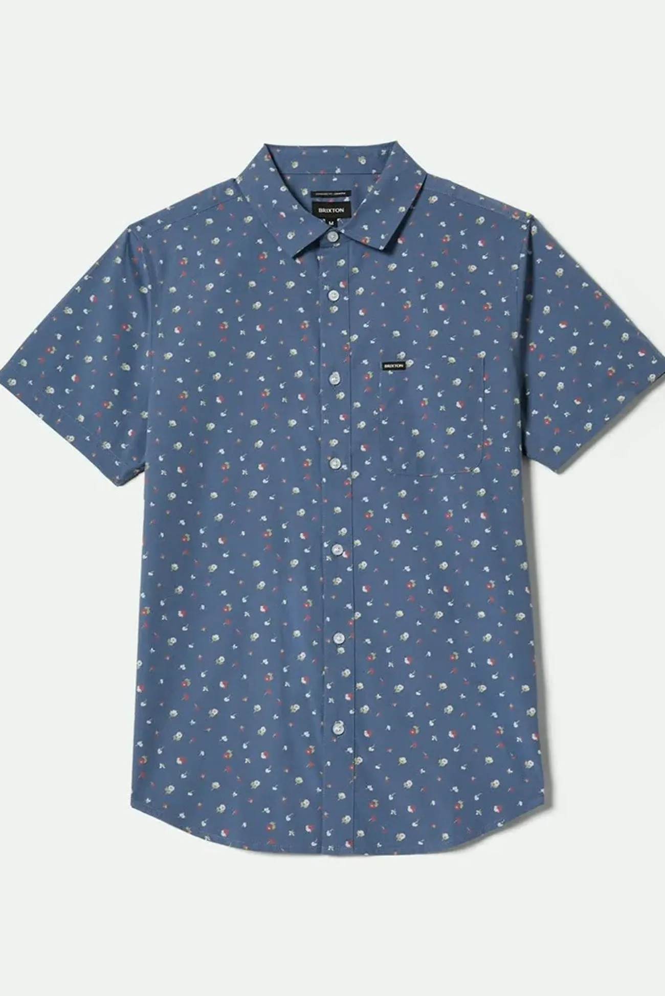 Charter Stripe Short Sleeve Woven Bering Sea Micro Floral Country Escape No Bulk Layering System