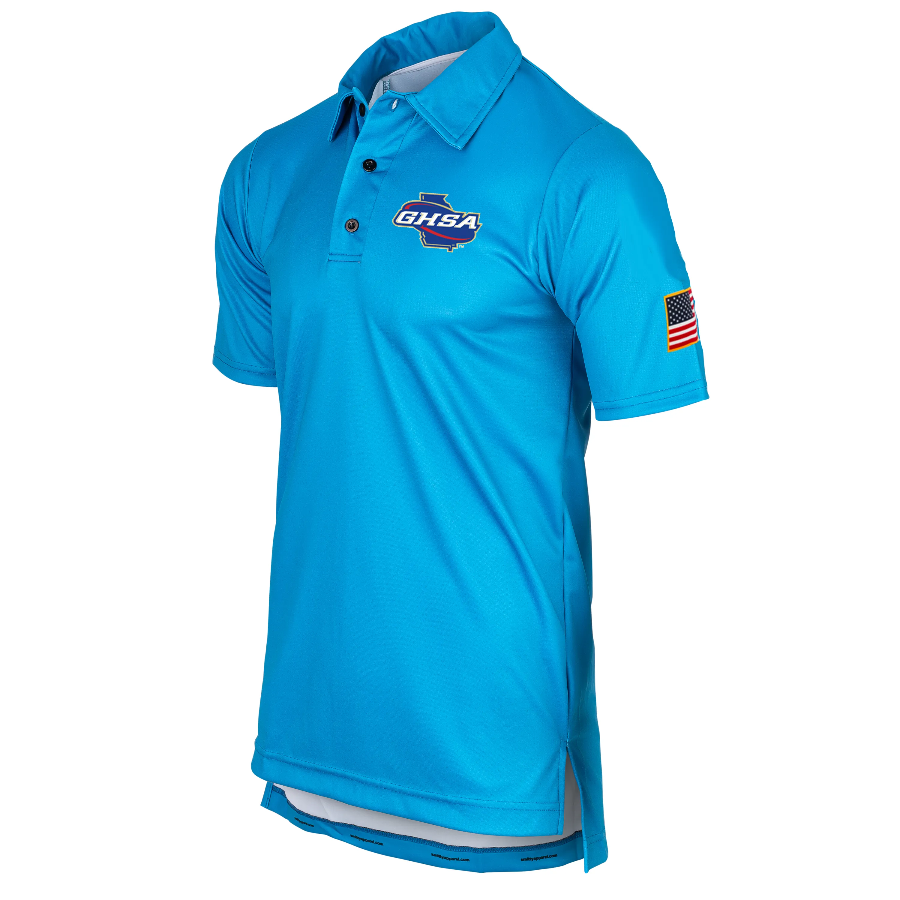 Mature appeal Georgia GHSA Logo Men's Blue Volleyball Shirts