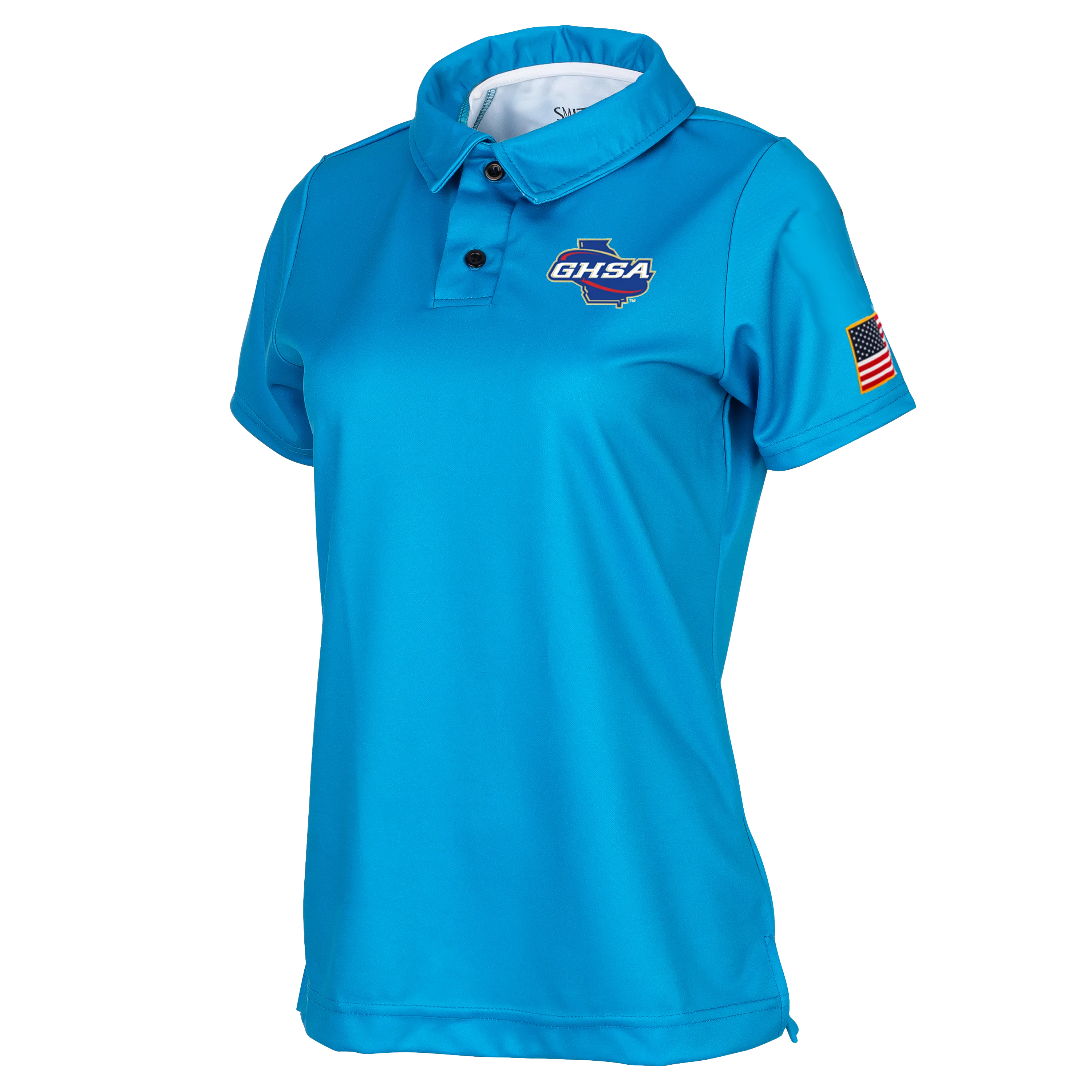 Sweat-Absorbing Designer Look Georgia GHSA Logo Women's Blue Volleyball Shirts