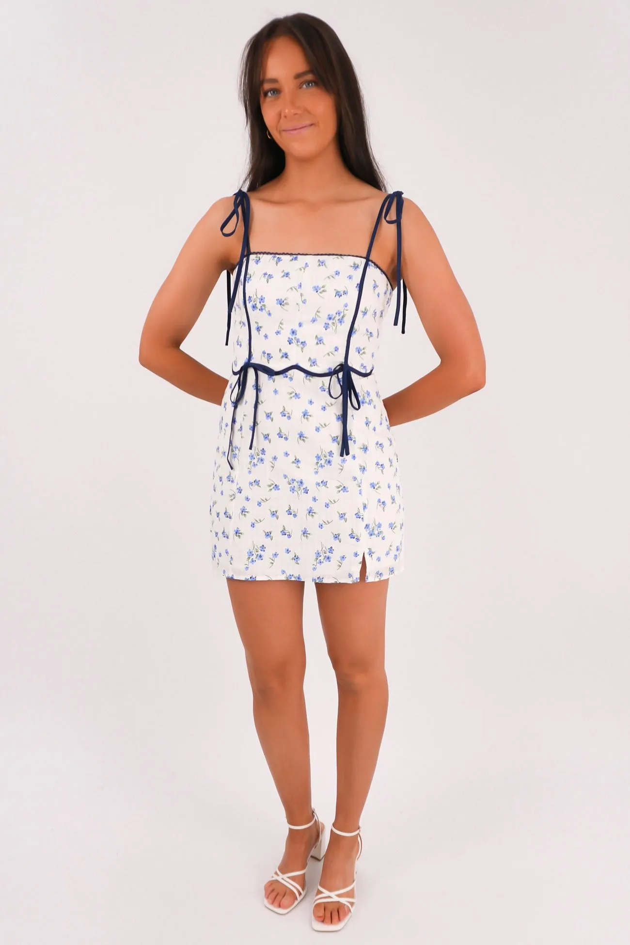 Grab Quick Soft Movement Giovanna Mini Dress Blue