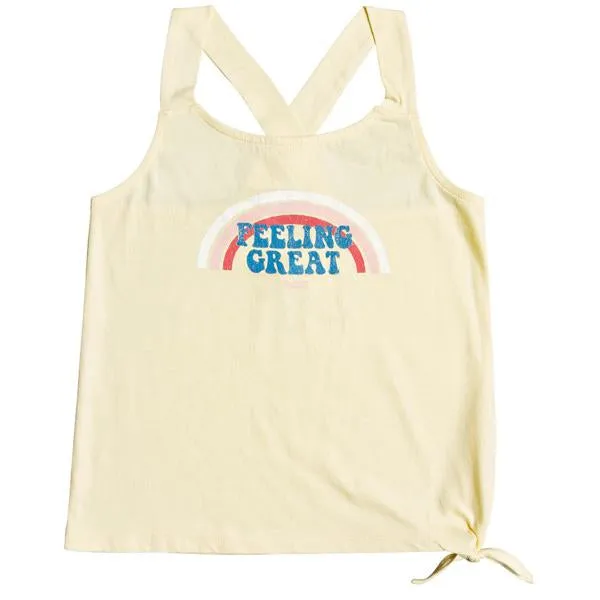 Girls' Everyday Life A Tie-Side Tank Top Non Restrictive Fit Comfy Layer