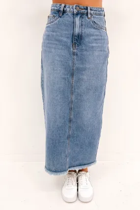 Ray Maxi Skirt Light Blue Artistic Influence