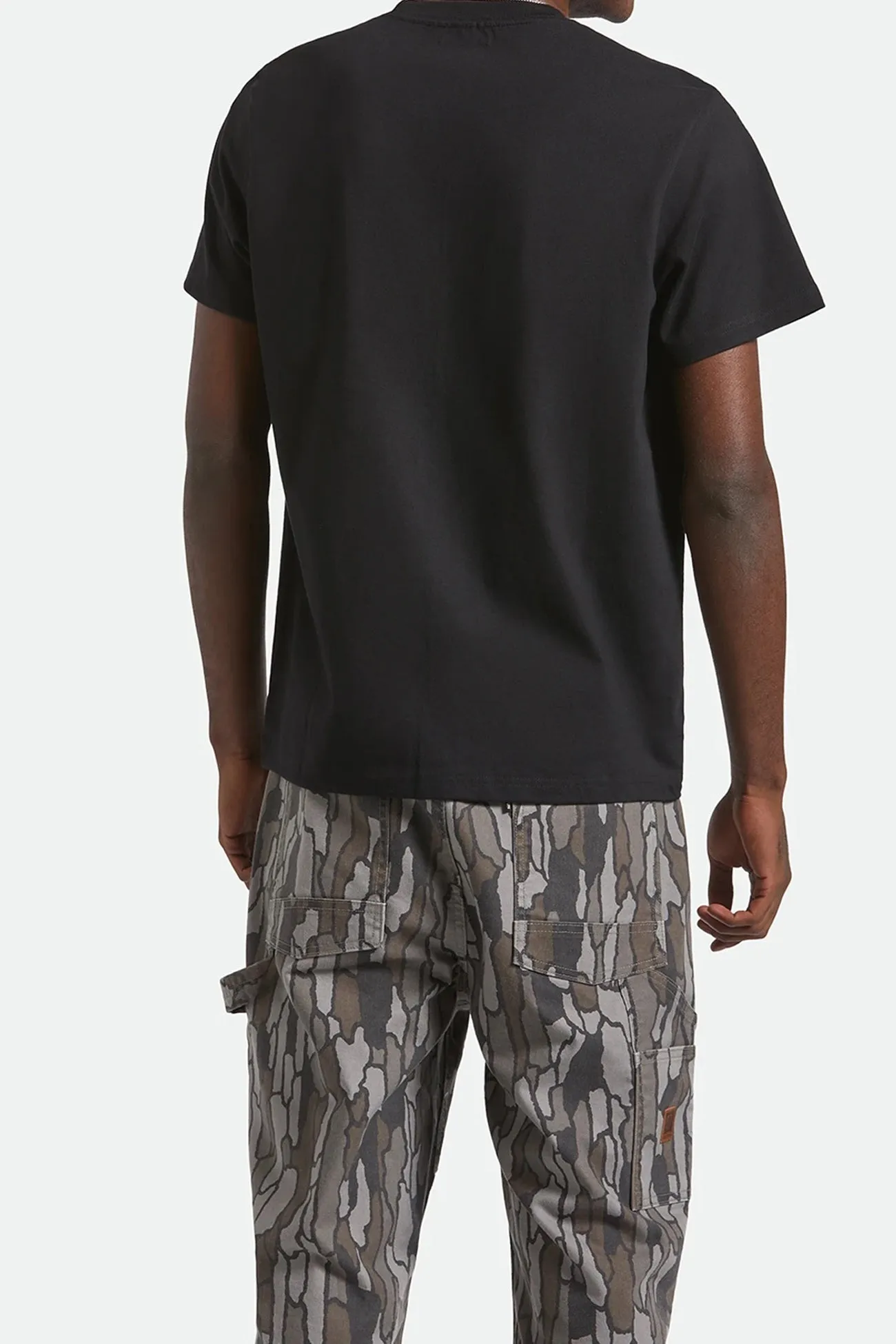 Global Heavy Weight Short Sleeve Boxy Pocket Tee Black Picnic