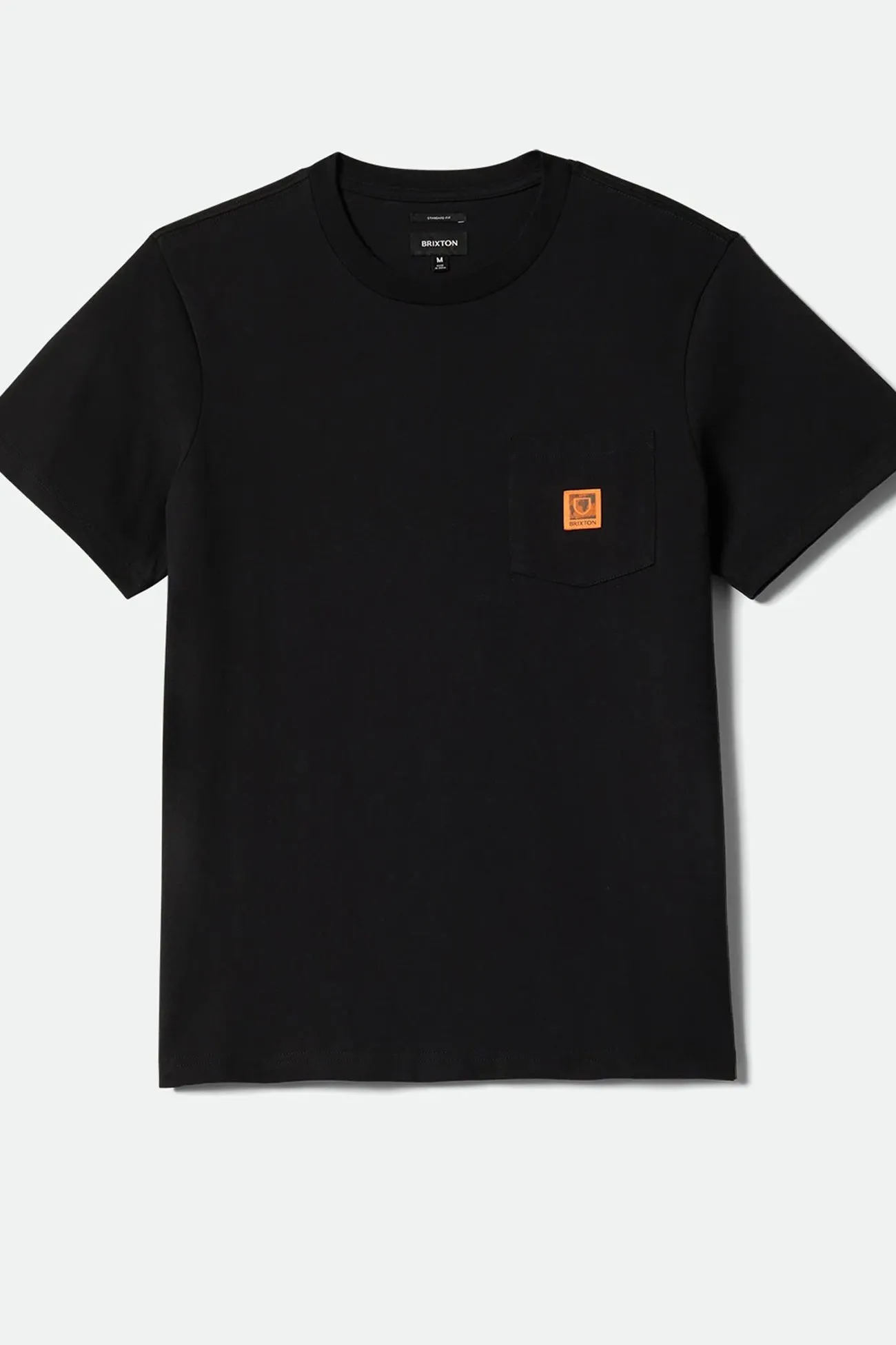 Global Heavy Weight Short Sleeve Boxy Pocket Tee Black Thermal Regulation Fabric