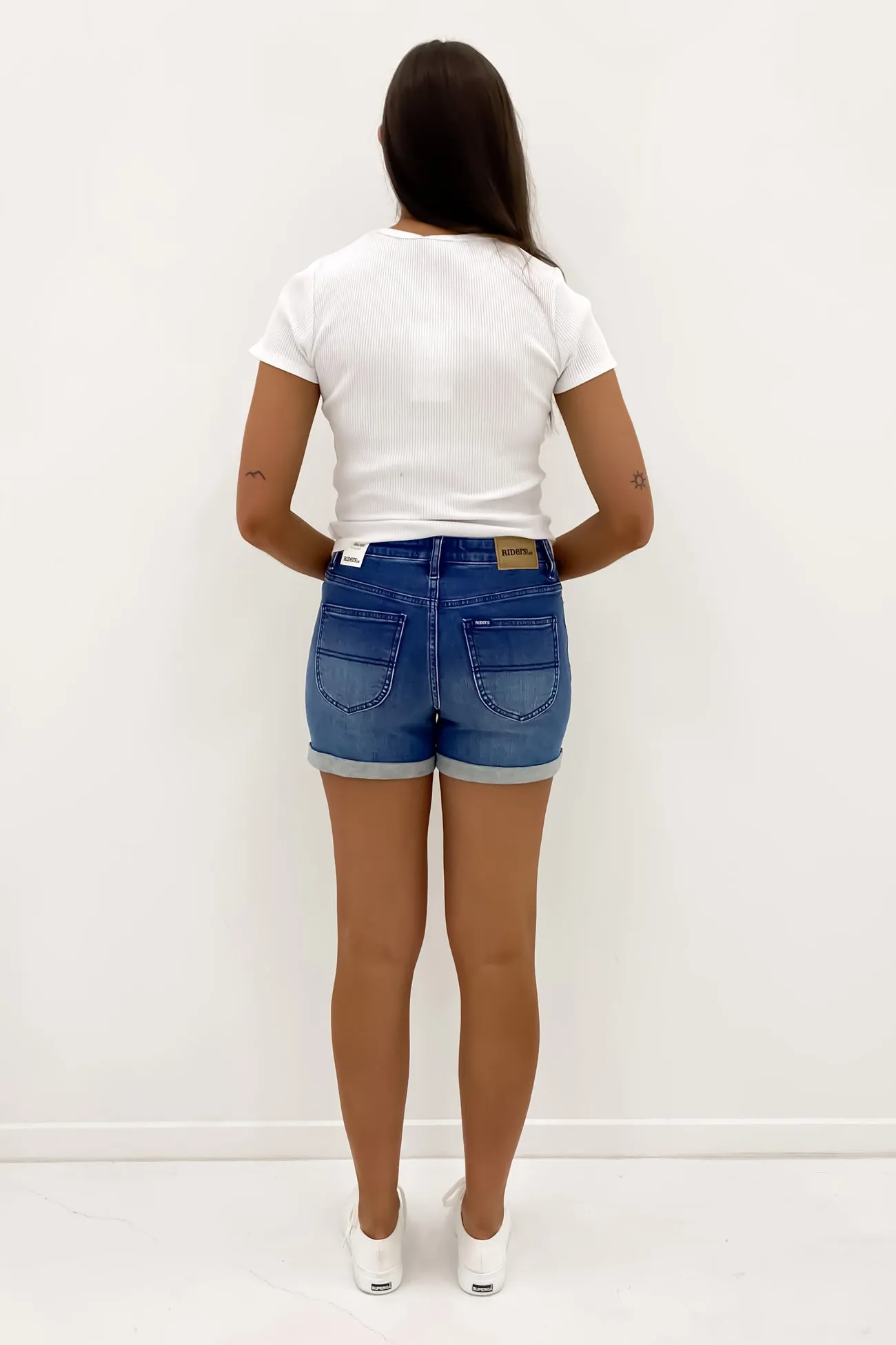 Mid-Thigh Short Harper Blue summer shorts