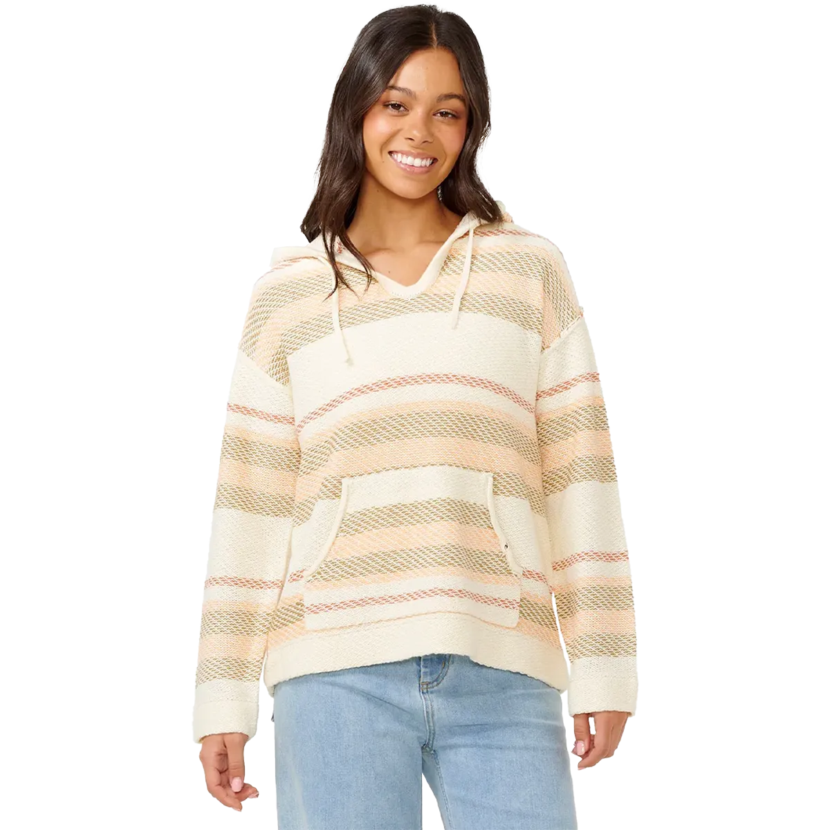 Chill Commute Fit Women's Desert Dreams Striped Poncho