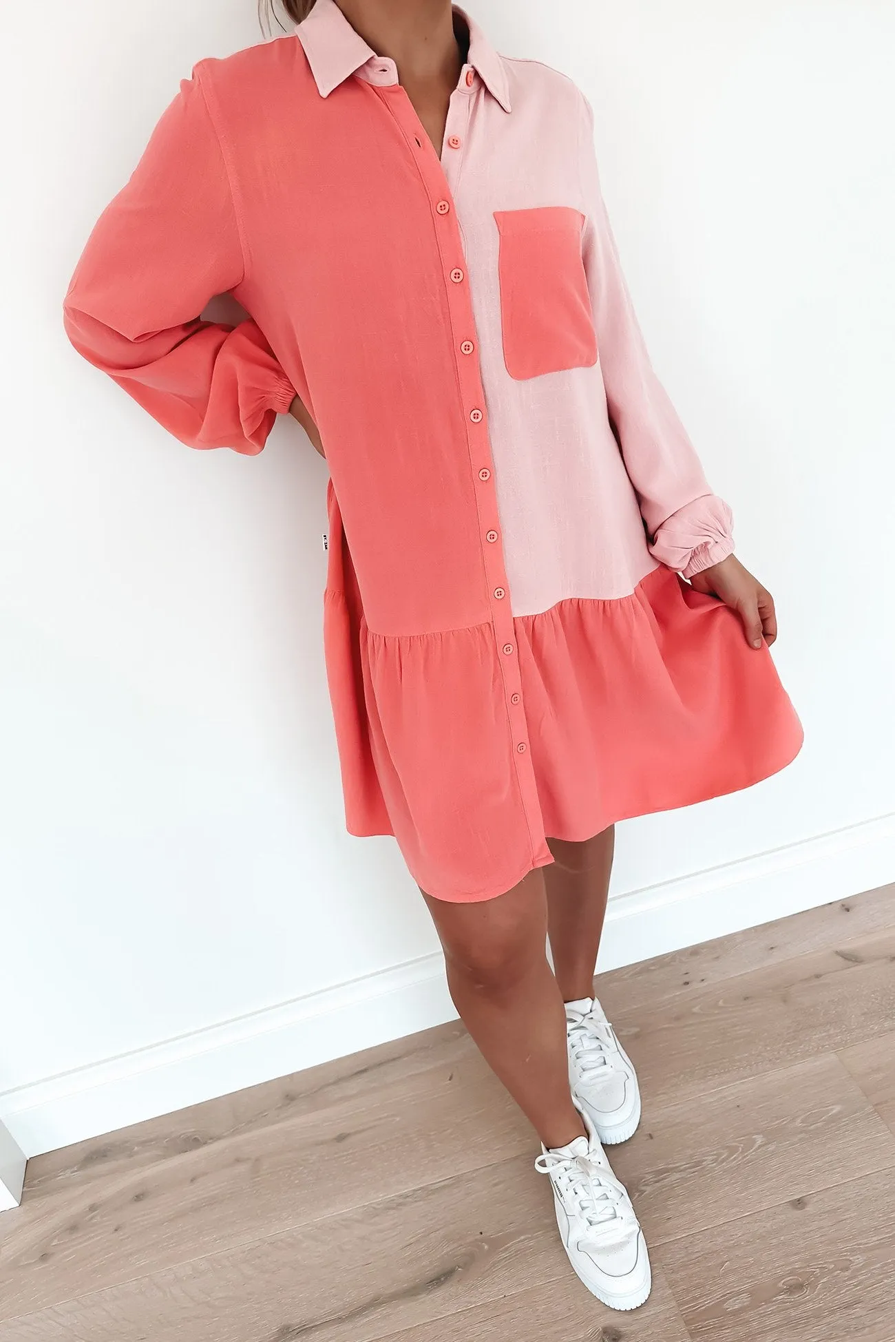 Logan Mini Dress Pink Regular-fit