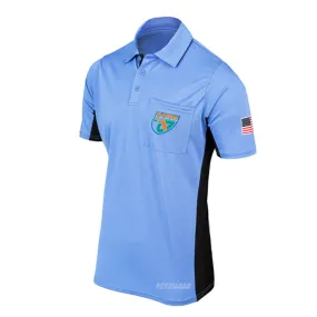 FHSAA Baseball Sky Blue MLB Replica Umpire Shirts Tailored Silhouette