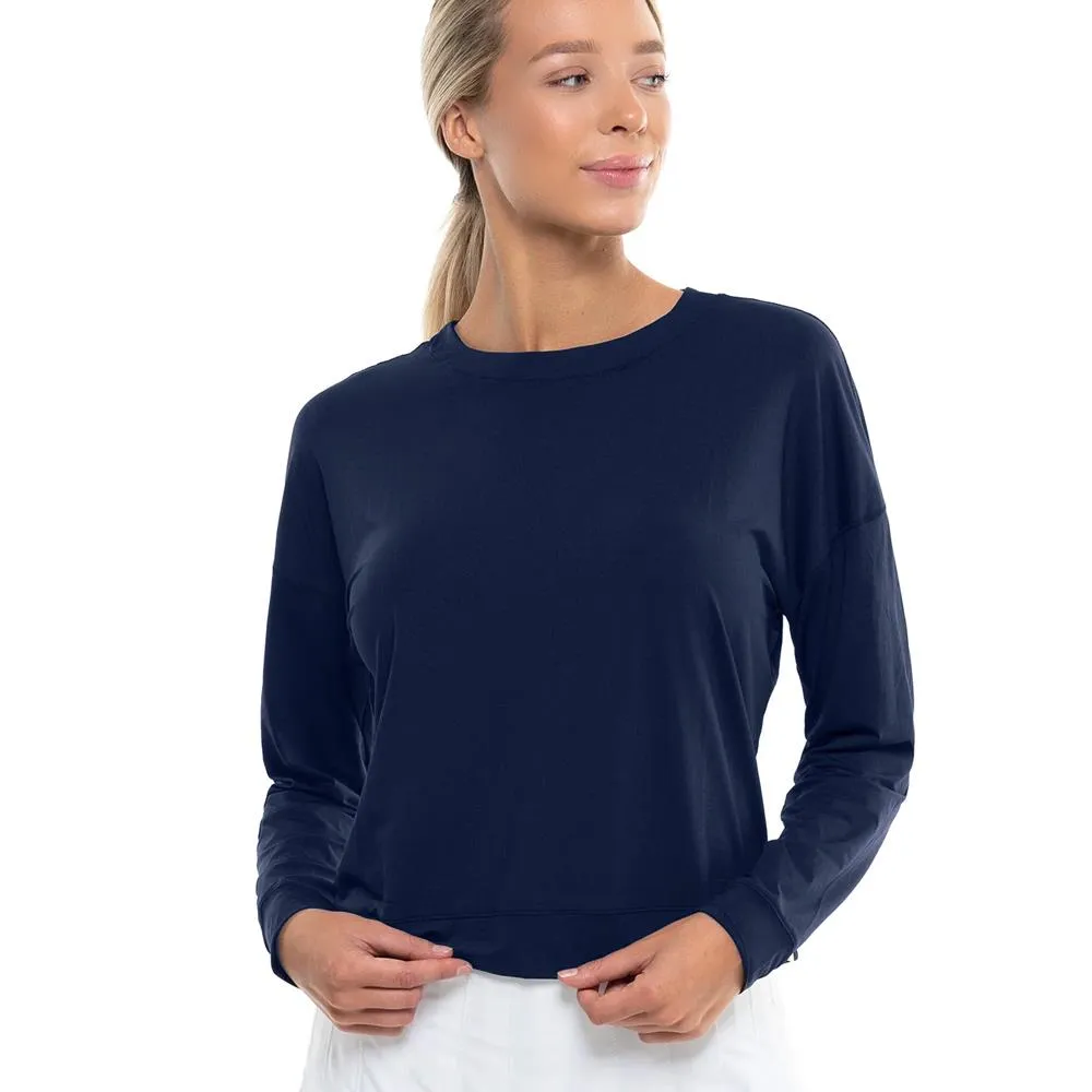 Buckled Smooth Finish Half Length Lucky in Love Women's Essentials Hype Longsleeve - Midnight