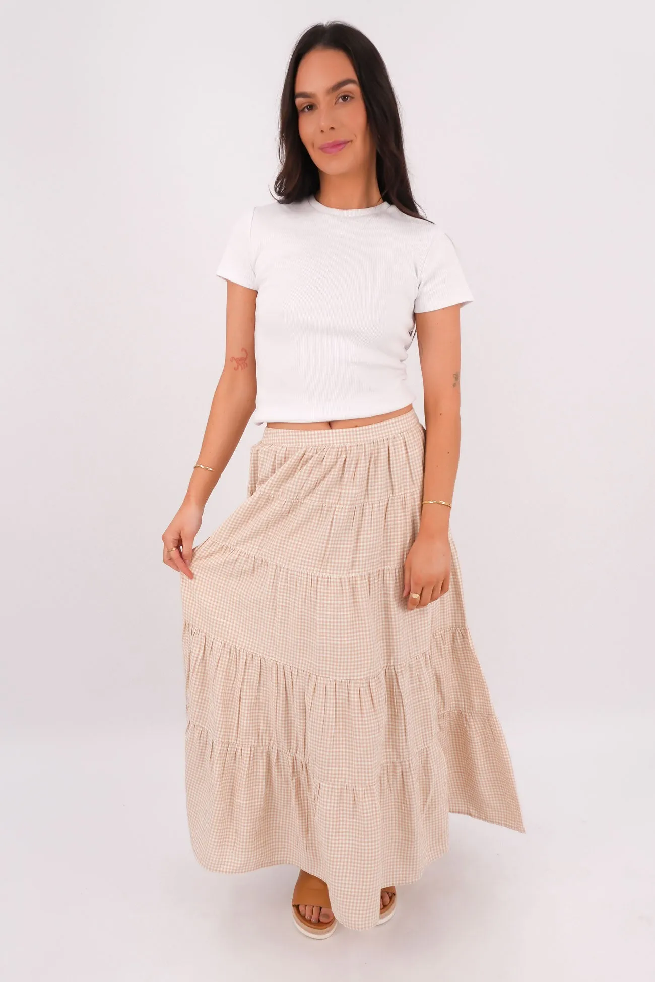 Hampton Maxi Skirt Oat Soft Combo